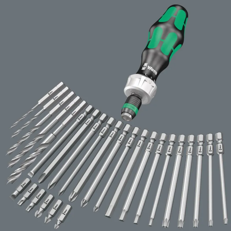 Reciprocating screwdriver set - Wera Kraftform Kompakt 60 RA - 05051040001 - 17 pieces
