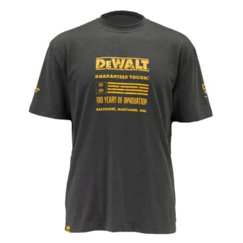 Работна тениска DeWalt 100 Year T-Shirt DWC240-004-XL - XL, сива