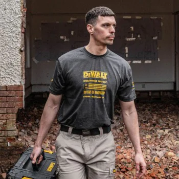 Работна тениска DeWalt 100 Year T-Shirt DWC240-004-XL - XL, сива