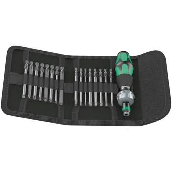 Тресчотна отвертка комплект - Wera Kraftform Kompakt 60 RA - 05051040001 - 17 части
