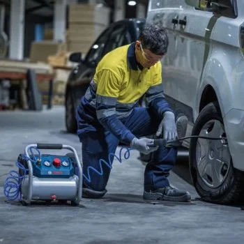 Акумулаторен компресор Bosch PRO GKO18V-51, 18 V, 51 л/мин, 8 bar, 0601492000