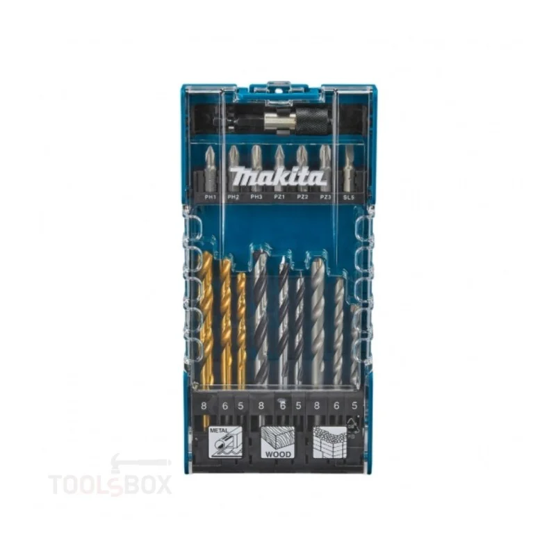 Комплект свредла и битове Makita MKT1717, 17 части