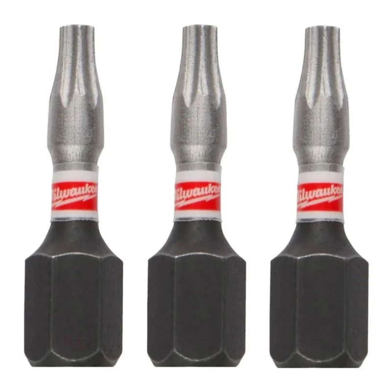 Ударни битове Milwaukee SHOCKWAVE TORX TX BO8, 25 mm, 3 бр