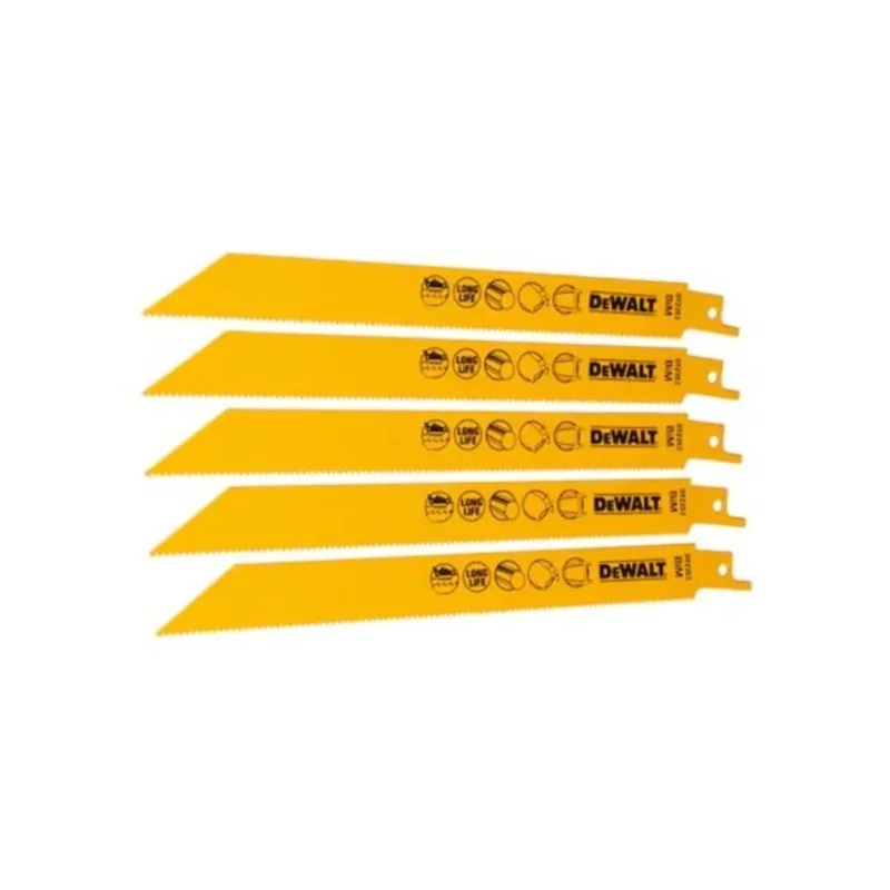 Ножове за саблен трион - DeWALT, за метал, комплект 5 бр., DT2353-QZ