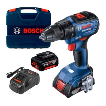 Акумулаторен винтоверт - Bosch, GSR 18V-50, комплект с GBA 2Ah, GBA 5Ah, GAL1880 и L-CASE, 06019H5003