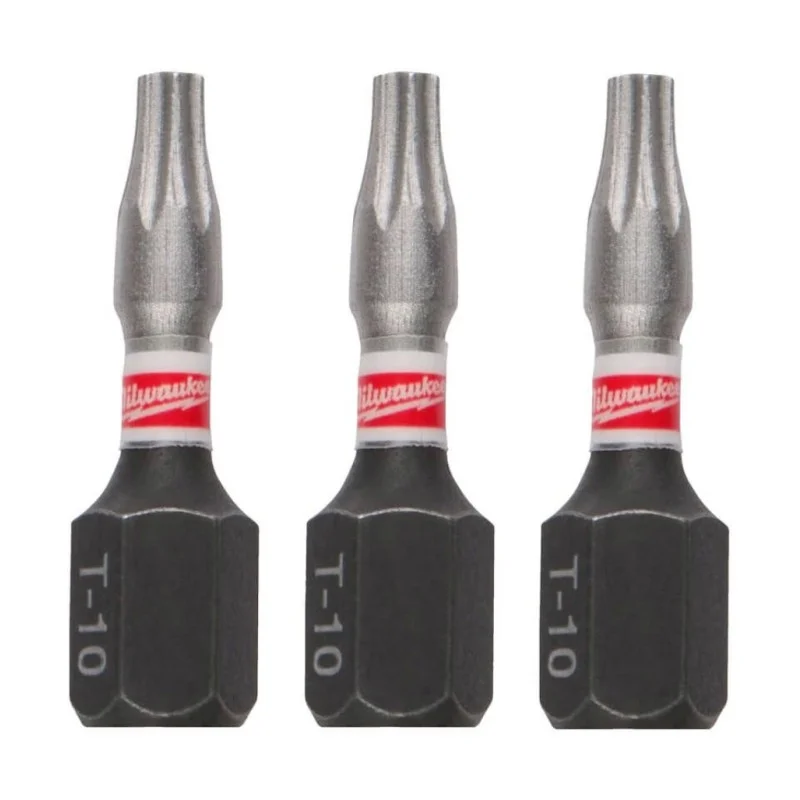 Ударен бит - Milwaukee, SHOCKWAVE TORX TX BO10, 25 mm, 3 бр., 4932500372