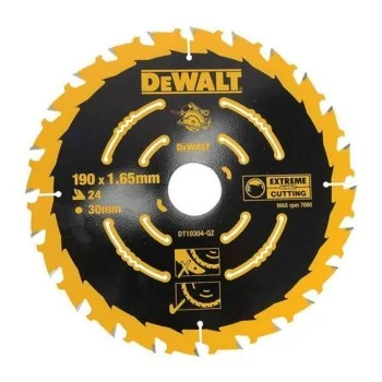 Диск за циркуляр - DeWALT, HM за дърво, 190x30x1.65 мм, 24 зъба, DT10304