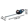 Храсторез - Bosch, акумулаторен GHE 18V-60 (II), 06008C9400