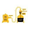 Циклонен прахоуловител за прахосмукачка DeWALT DXVCS002, Ø48 мм, 23 л