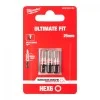 Ударен бит HEX6 x 25 мм, 3 броя - Milwaukee, 4932500382