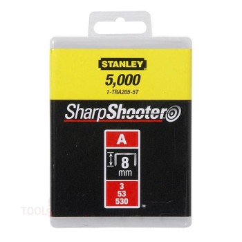 Скоби за такер - Stanley, тип A, 8 мм, 5000 бр., 1-TRA205-5T