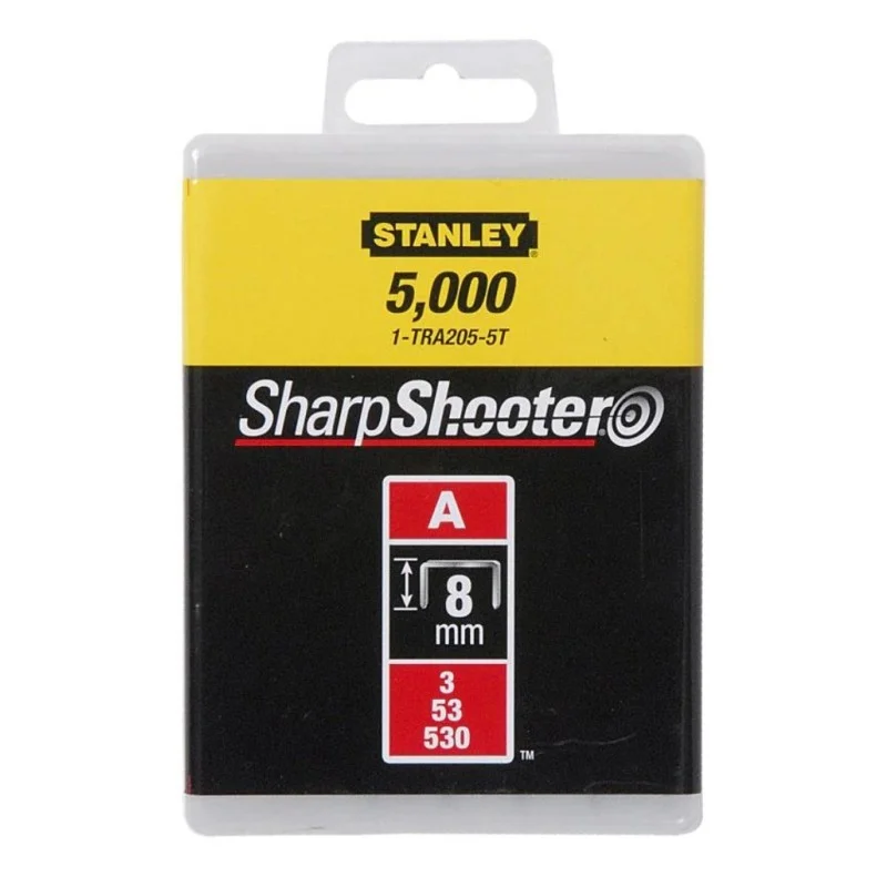 Скоби за такер - Stanley, тип A, 8 мм, 5000 бр., 1-TRA205-5T