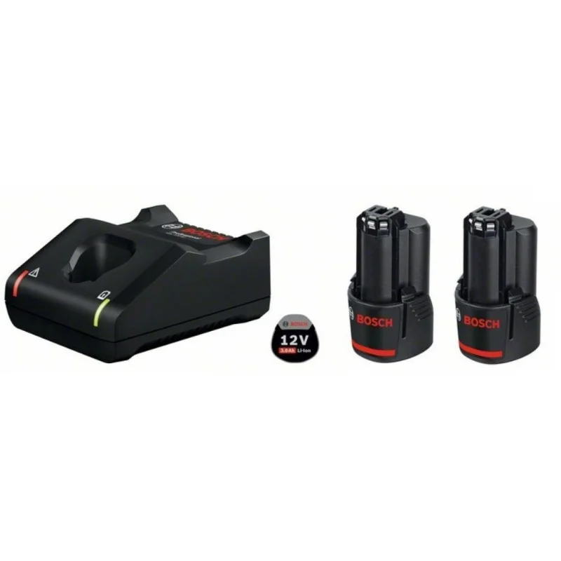 Комплект батерии - Bosch, 2x GBA 12V 3.0Ah с зарядно GAL 12V-40, 1600A019RD