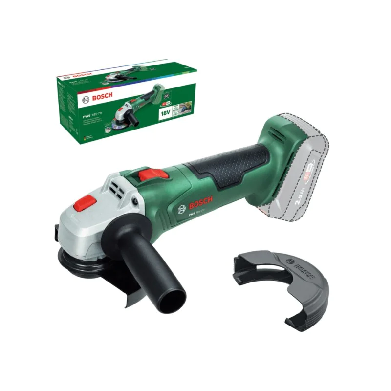 Cordless angle grinder Bosch PWS 18V-70 06033E6001