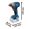 Cordless wrench Bosch Professional GDX 18V-285 06019N2122