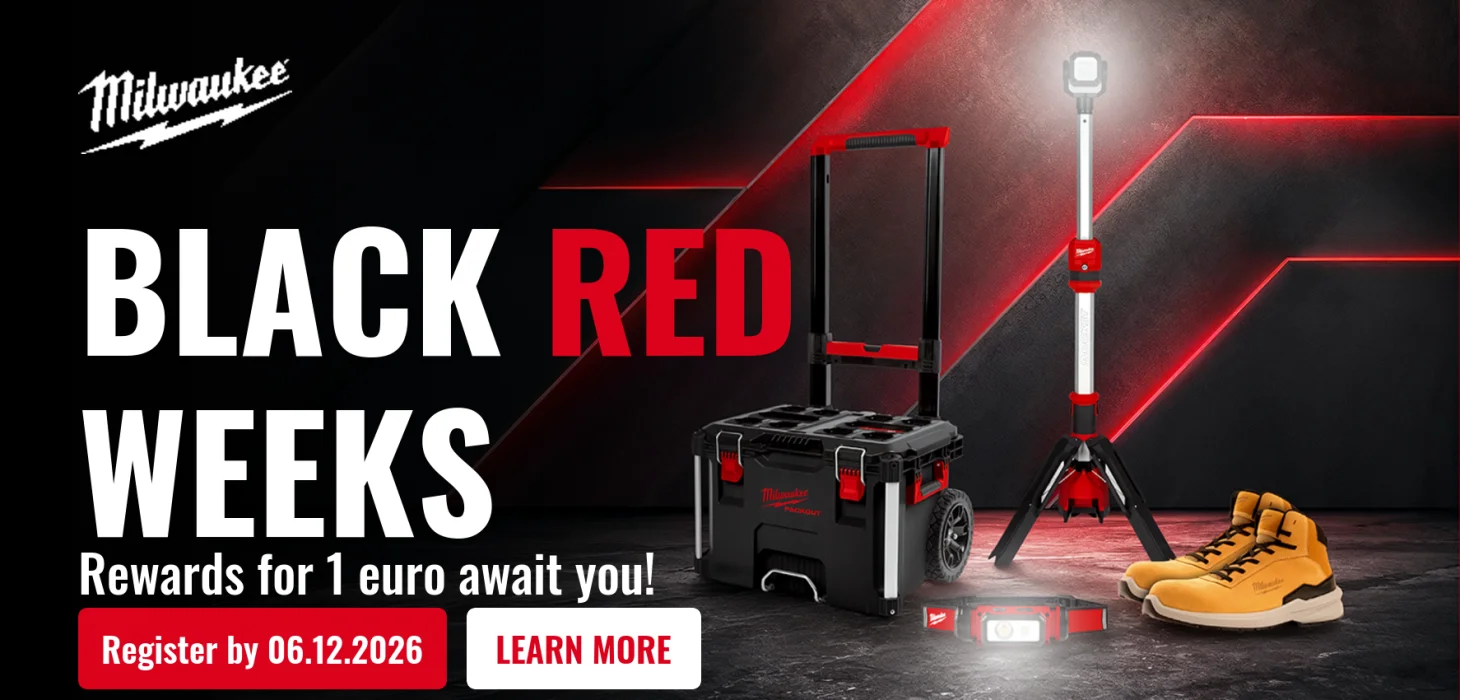 Milwaukee Black Red Weeks – rewards for 1 euro