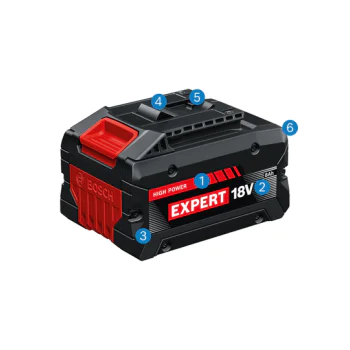 Bosch EXBA18V starter kit with 2x EXBA18V-55 + 2x EXBA18V-80 + EXAL18V2-320 charger, SKU 1600A0373Y