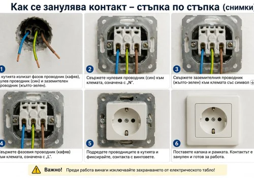 Как се занулява контакт снимки