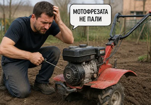 Мотофрезата не пали