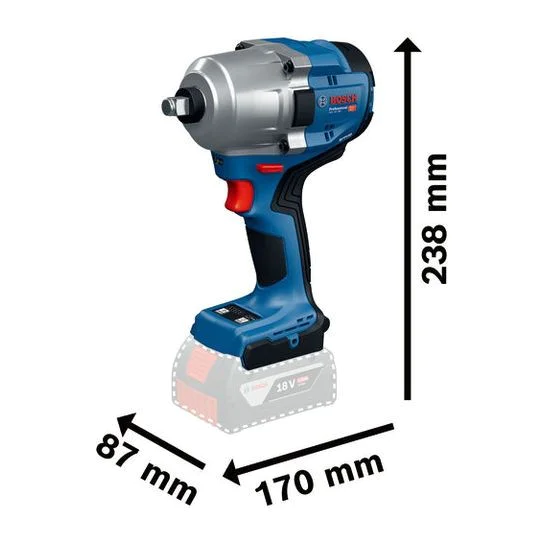 Акумулаторен гайковерт Bosch Professional GDS 18V-780 06019P4000
