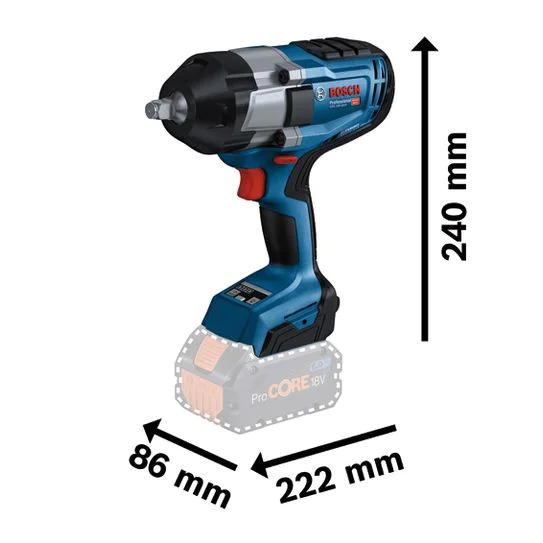 Cordless wrench Bosch GDS 18V-1000 06019J8304