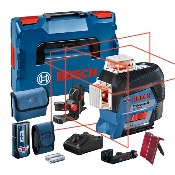 Лазерен нивелир Bosch GLL 3-80 C + LR7 0601063R05