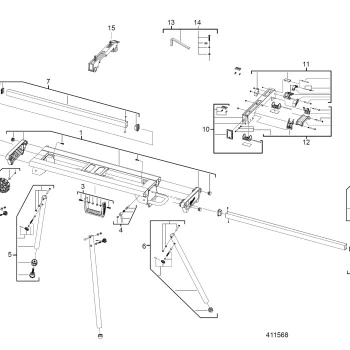 Резервна част Milwaukee 4931433089 монтажна скоба за MSL 3000