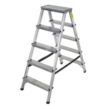 Алуминиевата двустранна стълба Drabest DD 2x5, 1402D450