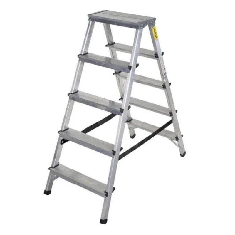 Алуминиевата двустранна стълба Drabest DD 2x5, 1402D450