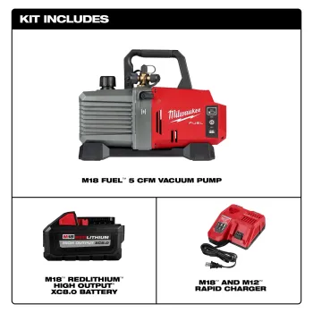 Вакуум помпа - Milwaukee M18 FVP5-0 - 4933492853 - 5 CFM