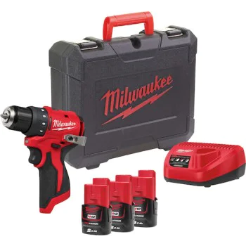Акумулаторна бормашина винтоверт Milwaukee M12 BLDDRC-0 4933499683 12 V