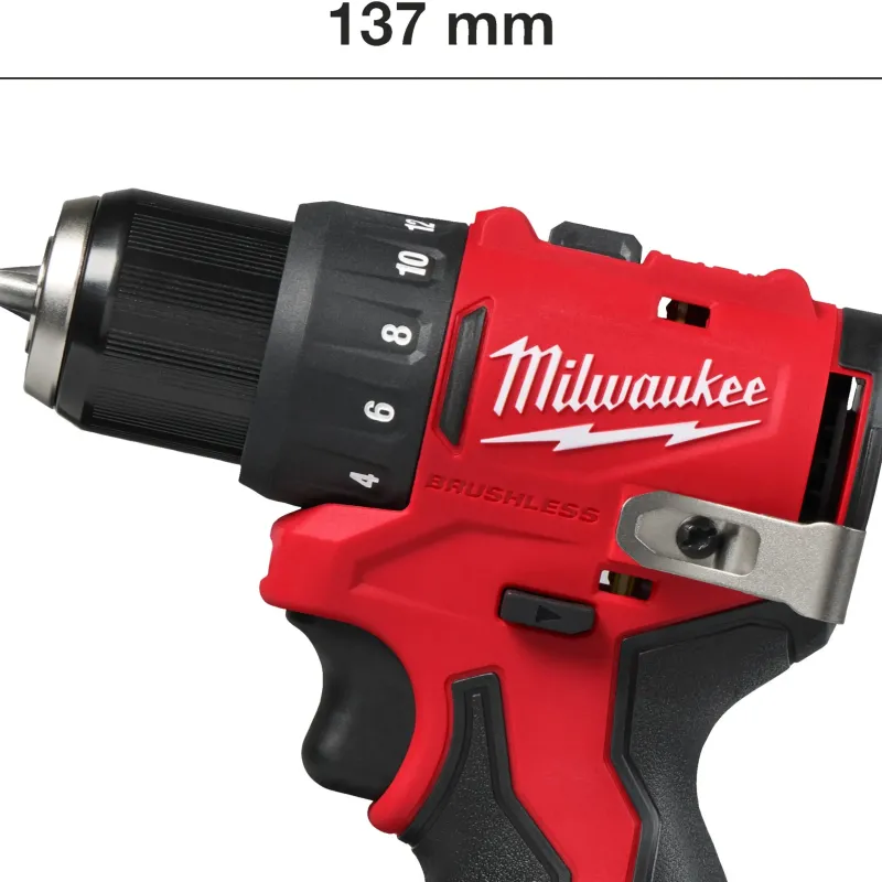 Акумулаторна бормашина винтоверт Milwaukee M12 BLDDRC-0 4933499683 12 V