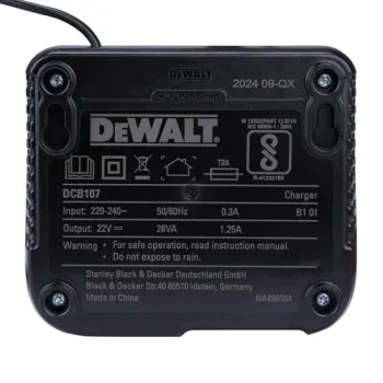 Зарядно устройство DEWALT DCB107 XR Universal 1.25A за XR Li-Ion батерии 10.8V, 14.4V и 18V