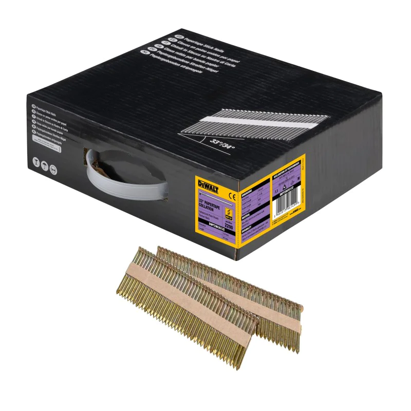DeWalt paper tape nails DNPT2863G12Z 63 x 2.8 mm, 33°, galvanized, 2200 pcs.