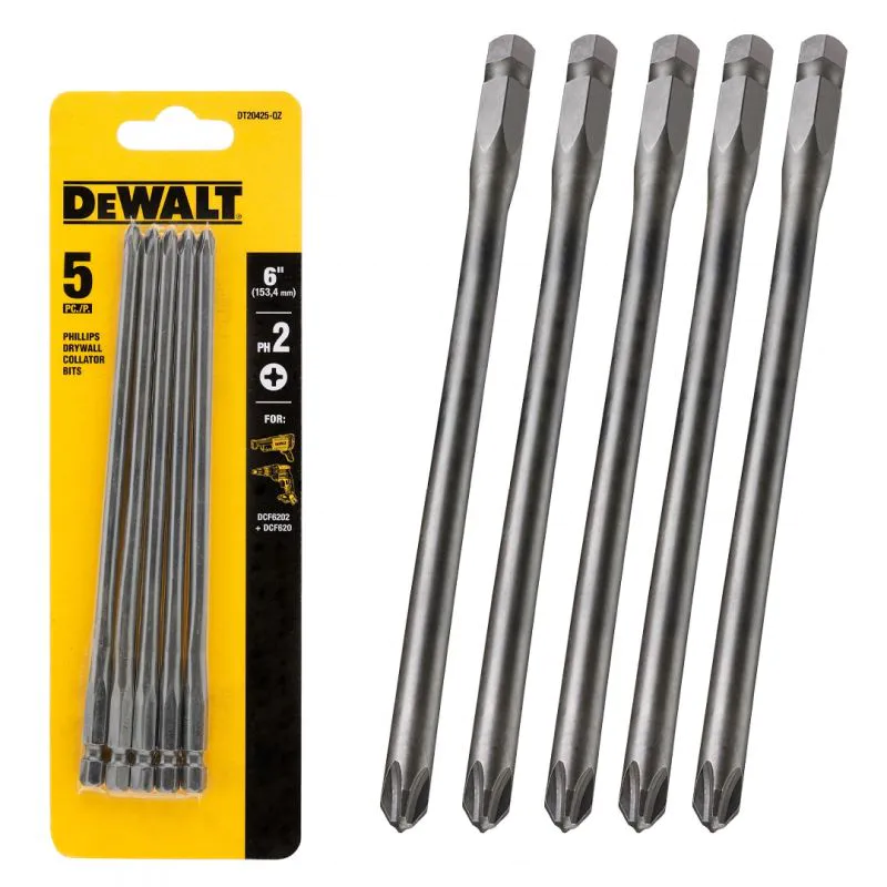 Бит за гипсокартон DeWalt DT20425-QZ PH2 156 мм, 5 бр.
