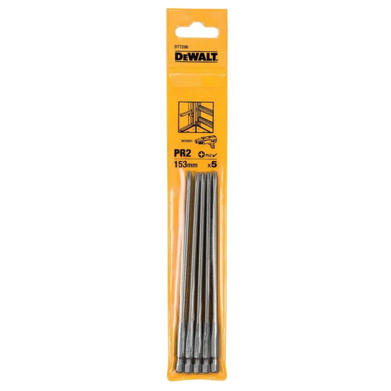 Бит за гипсокартон DEWALT DT7206-QZ PR2 153 мм, 5 бр.
