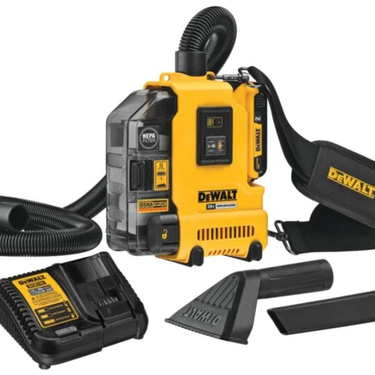 Акумулаторен прахоуловител DEWALT DWH161D1-QW 18V XR с HEPA филтър и 1 x 2Ah батерия