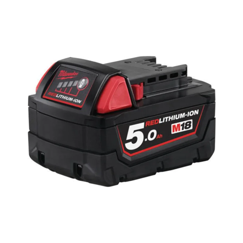 Rechargeable Battery Milwaukee M18B5, 5.0AH REDLITHIUM-IONTM