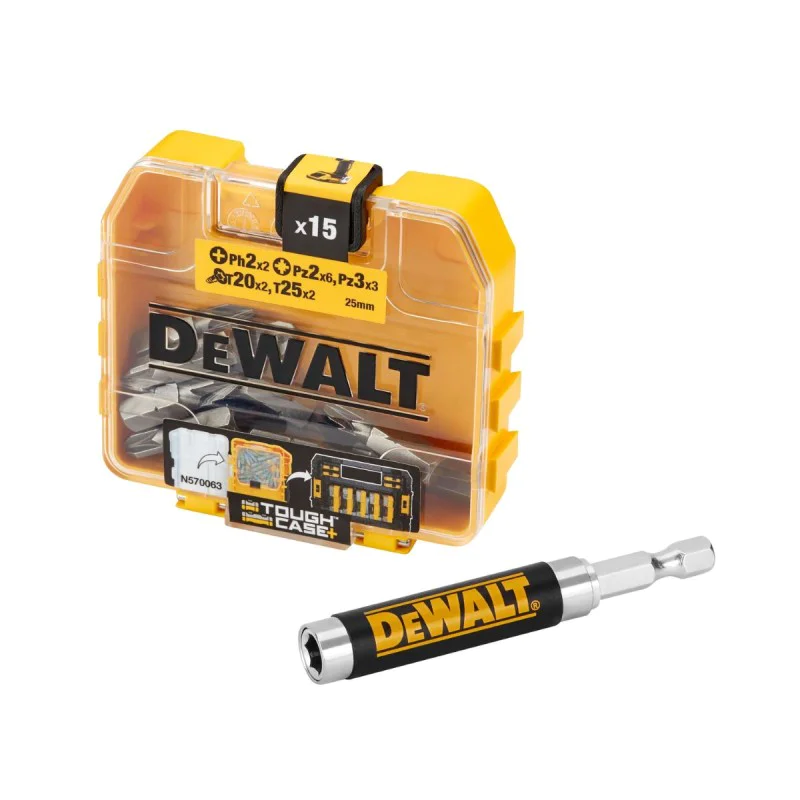 Dewalt DT71511-QZ bit set, 16 pieces , ph2, pz2, pz3, t20, t25