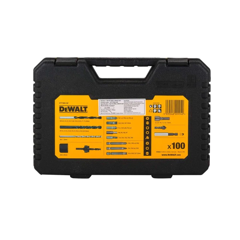 DeWalt DT71563 Combination drill bits and bits set 100 pcs