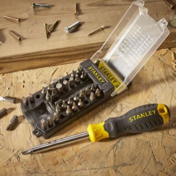 Bit with magnetic holder set STANLEY STHT0-70885 , 34 pcs.