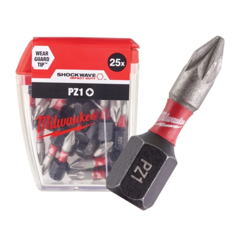 Impact bits - Milwaukee PZ1 x 25mm 25 pcs. / 4932430861