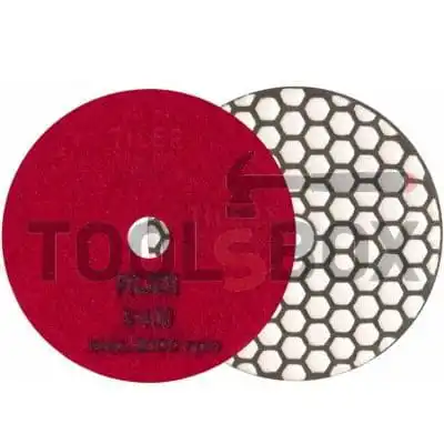 Diamond grinding wheel for granite, marble, stone and rock materials with Velcro back, P400, Rubi 62973