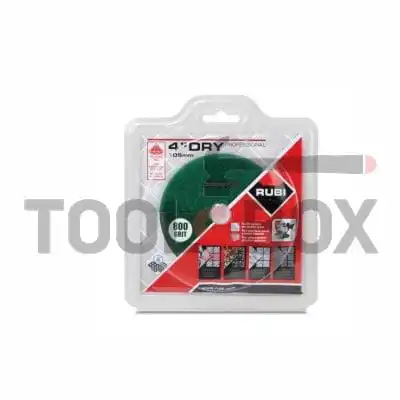 Diamond grinding wheel for granite, marble, stone and rock materials with Velcro back, P800, Rubi 62974