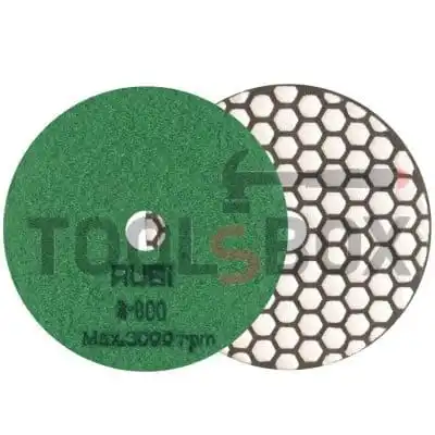 Diamond grinding wheel for granite, marble, stone and rock materials with Velcro back, P800, Rubi 62974