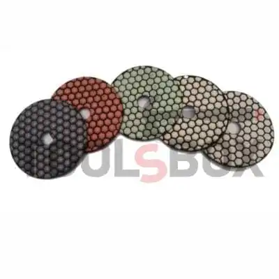 Diamond grinding wheel for granite, marble, stone and rock materials with Velcro back, P3000, Rubi 62976