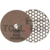 Diamond grinding wheel for granite, marble, stone and rock materials with Velcro back, P3000, Rubi 62976