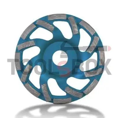 Diamond disc for grinding concrete ф 100x22.23 mm, single row Rubi 05919