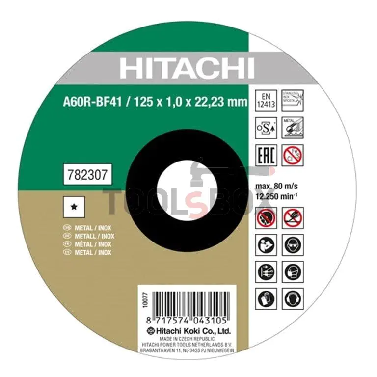 Hitachi 782306 f115 carbide cutting disc for cutting metal and stainless steel
