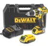 Cordless screwdriver drill DeWALT DCD737D2 , 14.4V 2 batteries , charger and case